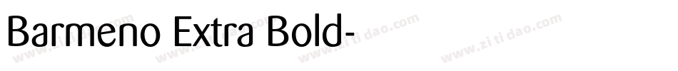 Barmeno Extra Bold字体转换